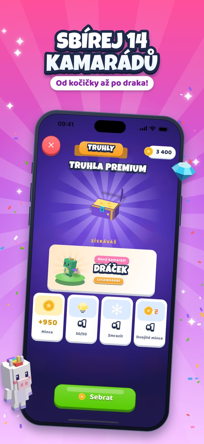 Sbírej 14 kamarádů: Od kočičky až po draka!