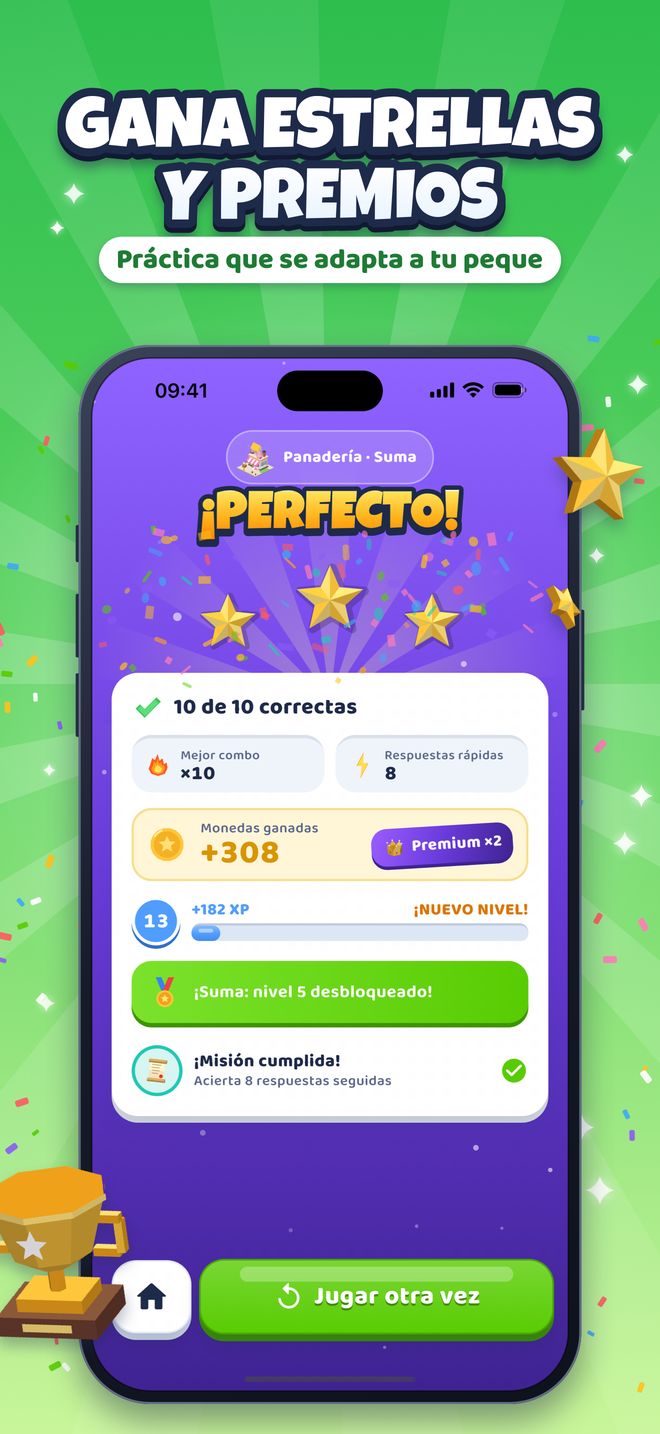Gana estrellas y premios: Práctica que se adapta a tu peque
