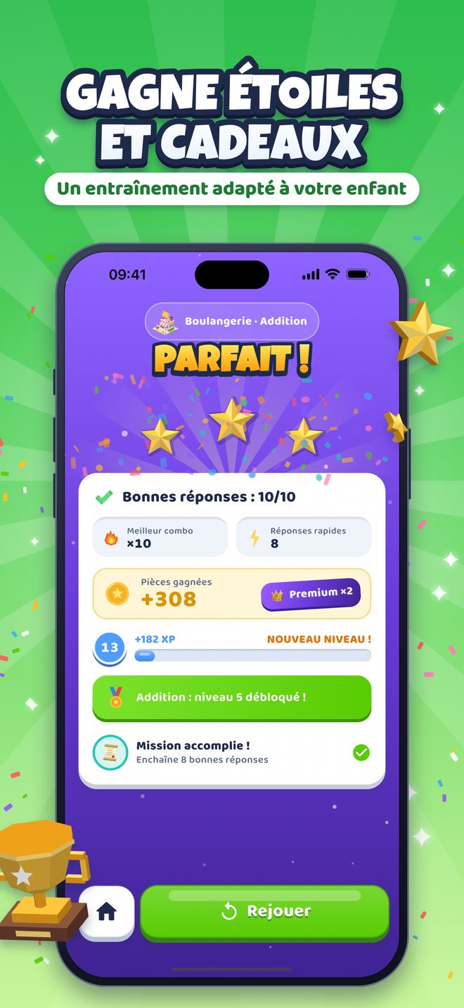 Gagne étoiles et cadeaux : Un entraînement adapté à votre enfant