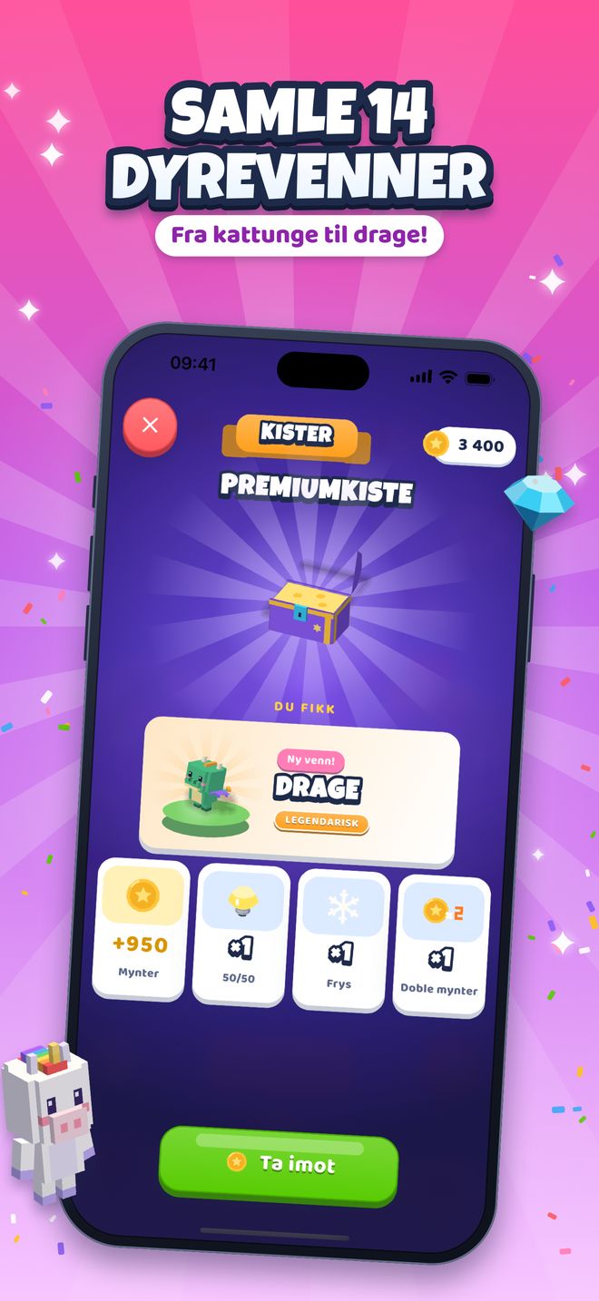 Samle 14 dyrevenner: Fra kattunge til drage!