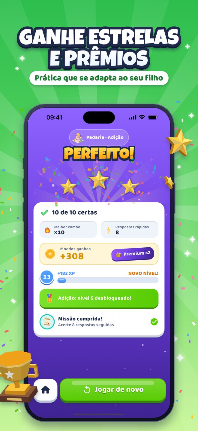 Ganhe estrelas e prêmios: Prática que se adapta ao seu filho